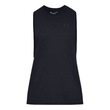 Tankkitoppi Under Armour Sportstyle Left Chest Cut-Off Tank Top Musta | 1329286-001, 0