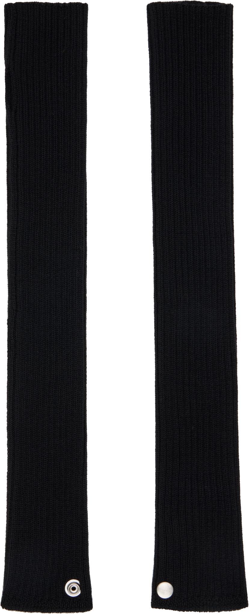Käsineet Rick Owens Rick Owens Concordians Rasato Knit Arm Warmers Musta | RU02E1488 WS