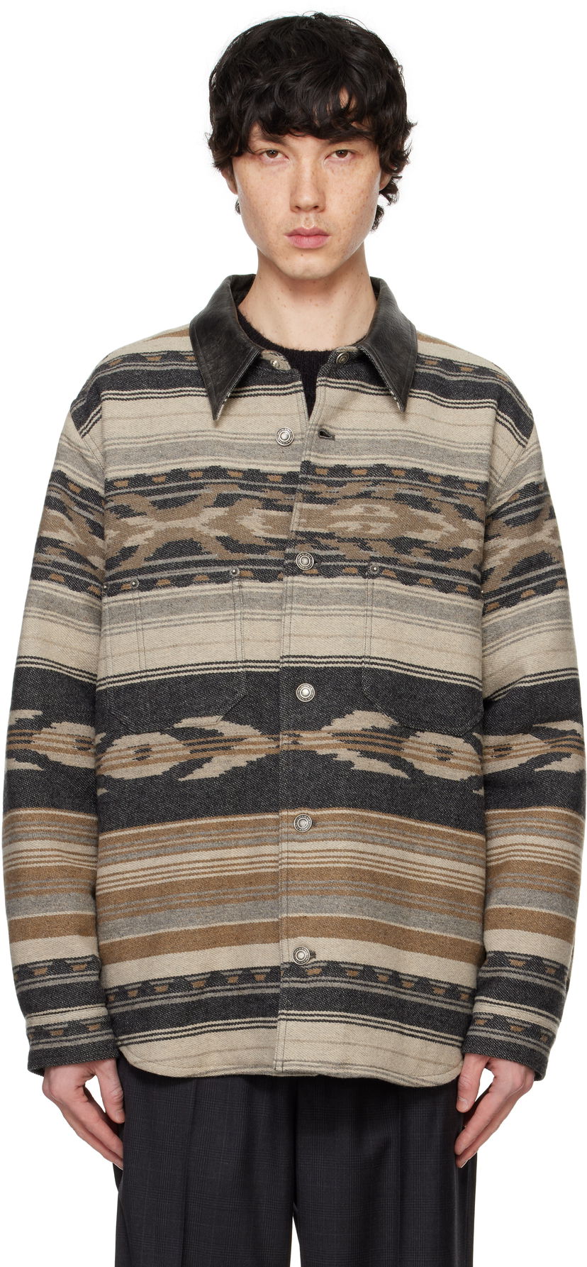 Paita ISABEL MARANT Isabel Marant Dalton Patterned Jacket Beige | 25PVE0501HA-C1D01H