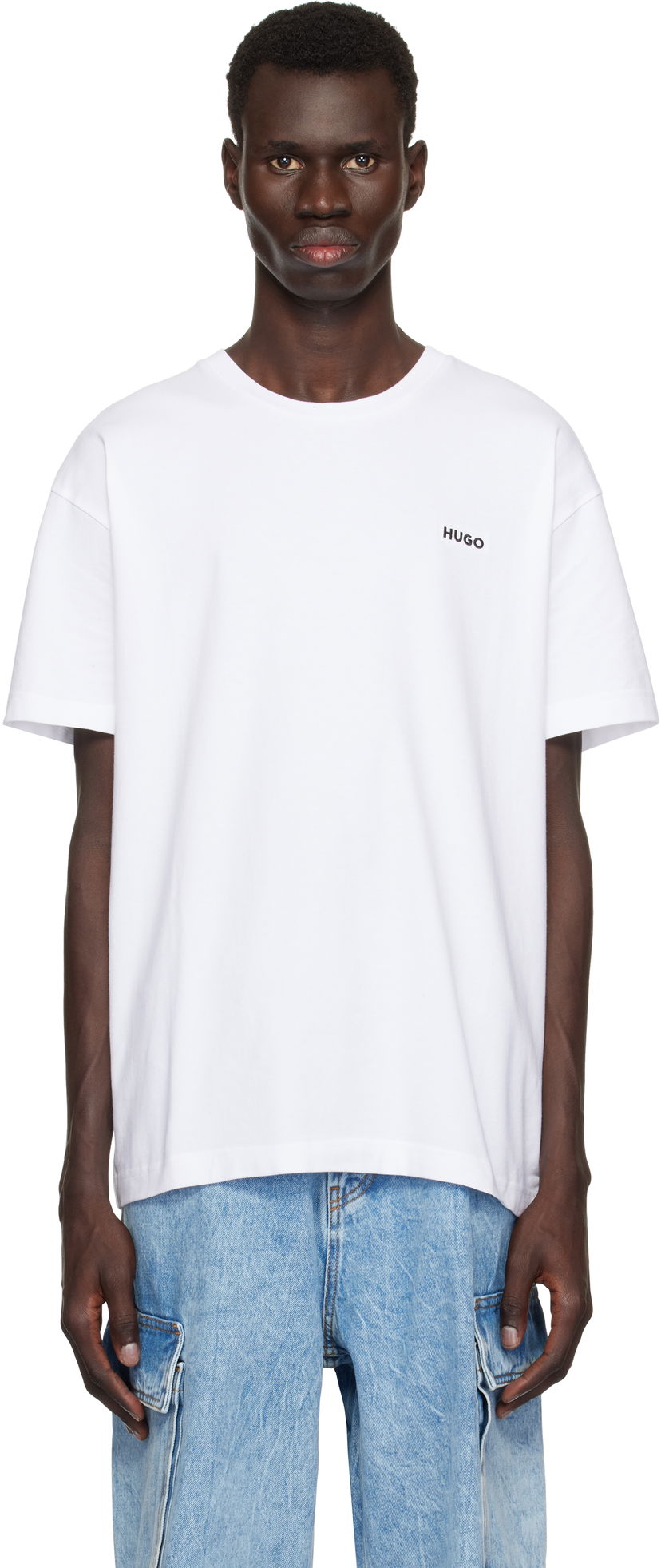 T-paita BOSS Stretch Cotton T-Shirt by HUGO Valkoinen | 50535773