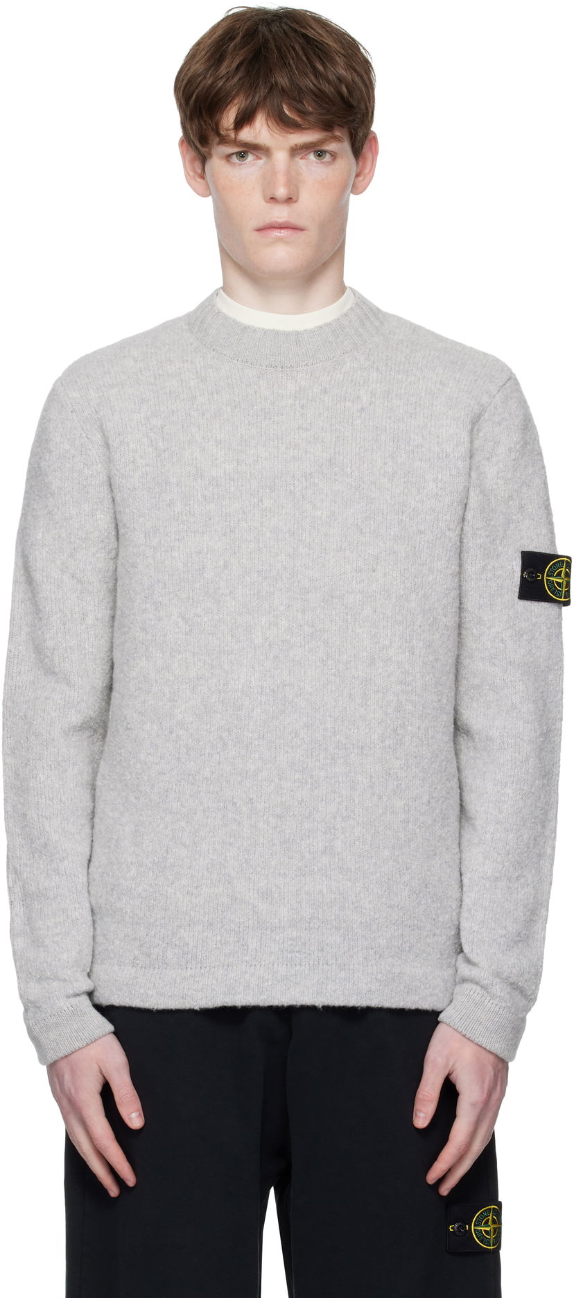 Villapaita Stone Island Fancy Yarn Sweater Harmaa | K2S15 5100056 S00N2