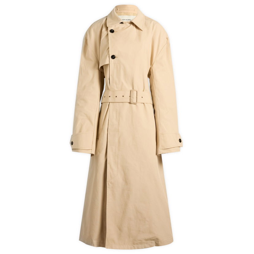 Trenssitakki Entire Studios Entire Studios Classic Trench Coat, Size Large Beige | ESU-W25-1023-SA