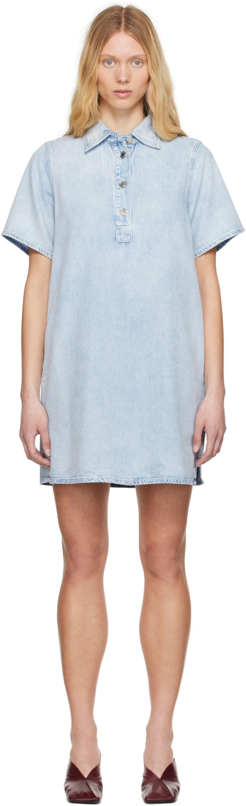 Mekko rag & bone Rag & Bone Jocelyn Featherweight Denim Minidress Sininen | WDD25S1512UFAL
