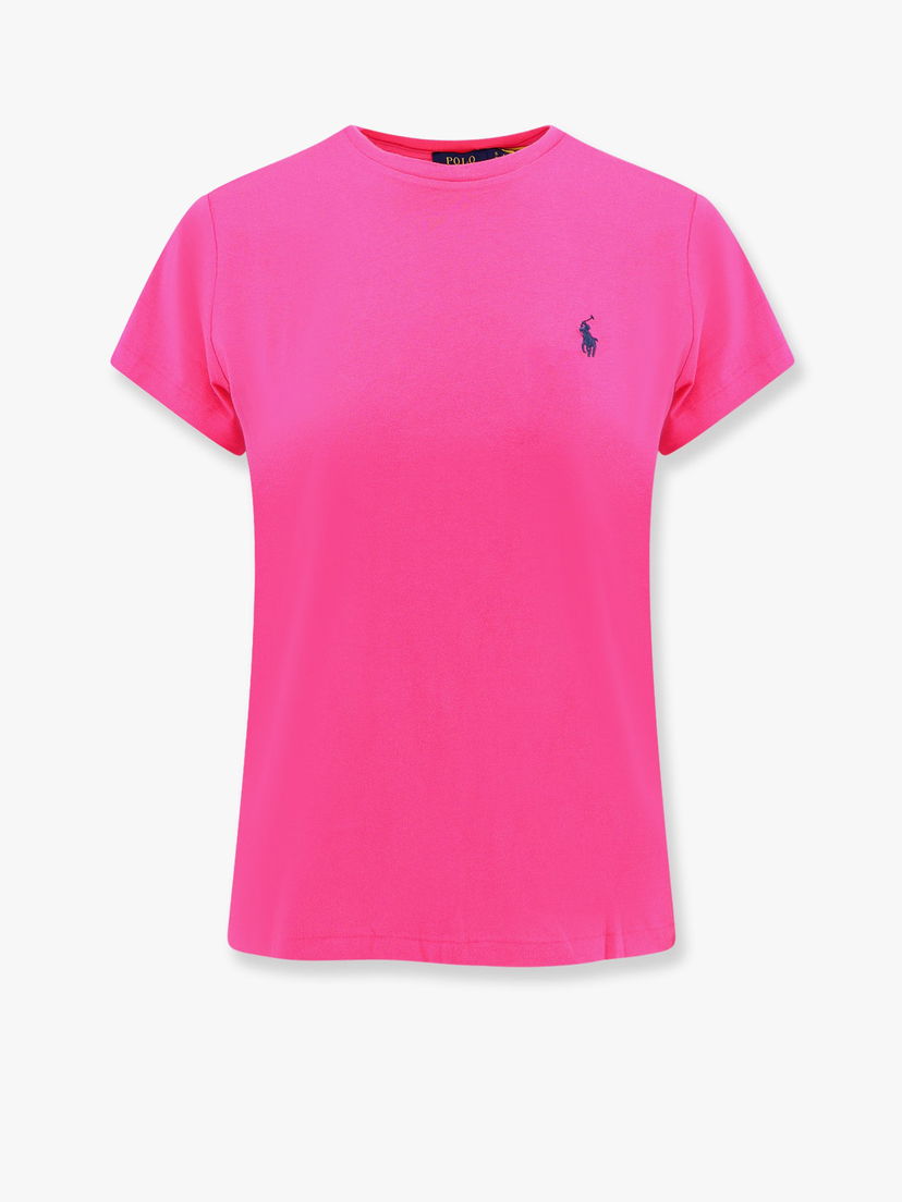 T-paita Polo by Ralph Lauren Classic Fit Crewneck T-Shirt Vaaleanpunainen | 211898698031
