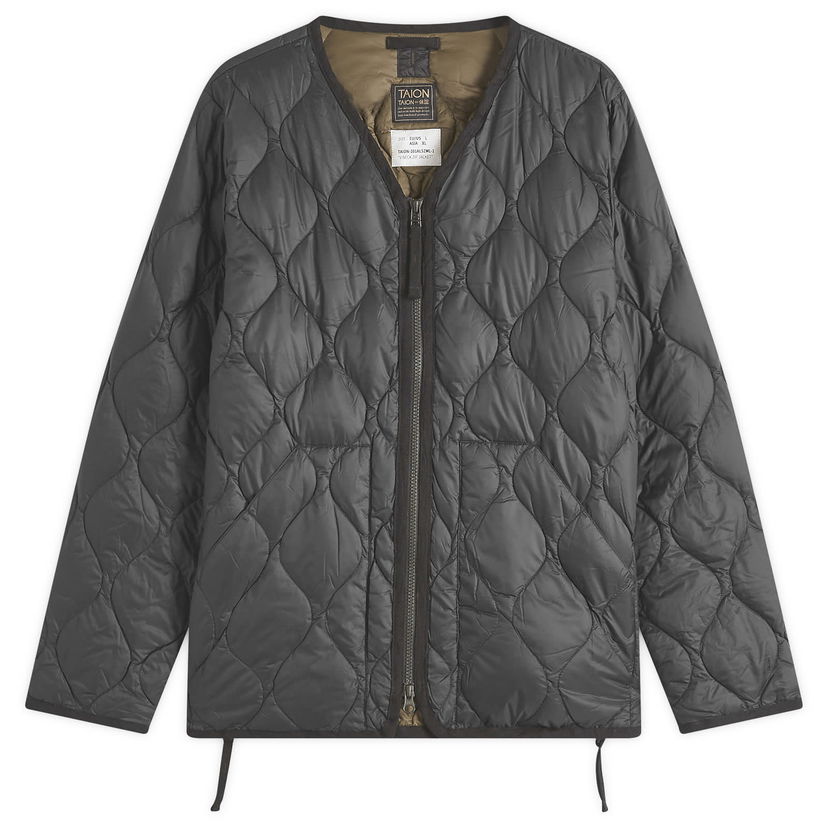 Liivi TAION Military Zip V-Neck Softshell Down Jacket, Size Large Harmaa | TAION-101ALSZML-1-BLK