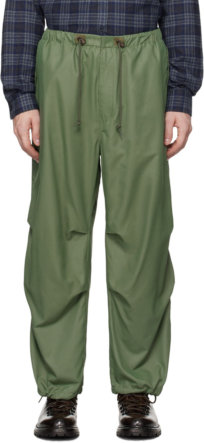 Housut BEAMS Beams Plus MIL Micro Mesh Trousers Vihreä | 3824-0245-791
