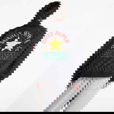 Bomber-takki Converse Converse x Daily Paper Stadium Jacket Musta | 10028532-A01, 4