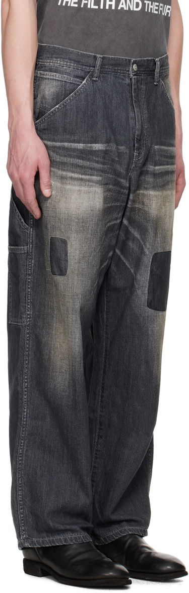 Jeans Neighborhood Neighborhood Savage LW Painter Denim Jeans Harmaa | 251SPNH-PTM03, 1