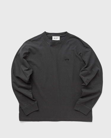 T-paita ØLÅF Long Sleeve Signature T-Shirt Musta | M220110-CHARCOAL, 0