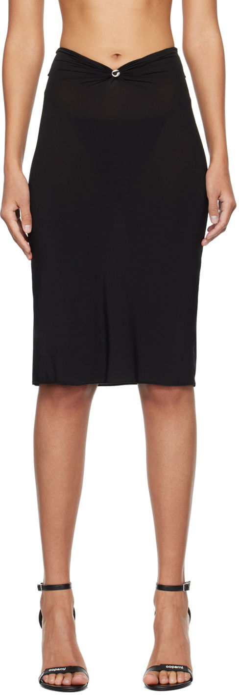 Hame Coperni Coperni Midi Triangle Skirt Musta | COPJ55568