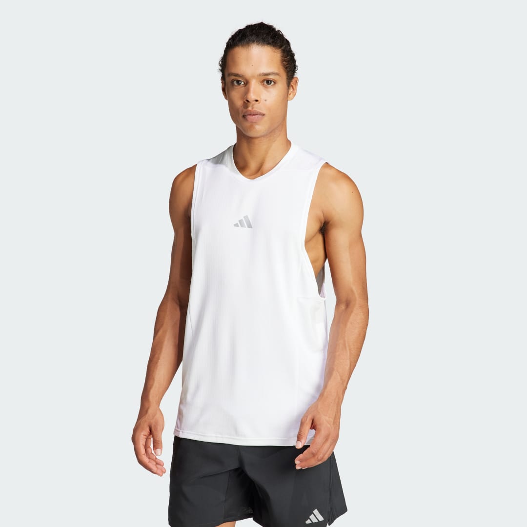 T-paita adidas Performance Designed for Training Workout HEAT.RDY Top Valkoinen | IS3709, 0