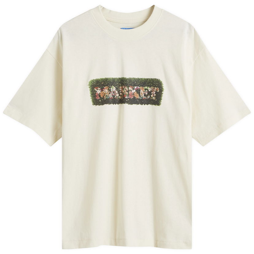 T-paita MARKET Hedges T-Shirt Ecru Size Valkoinen | 399001934-ERU