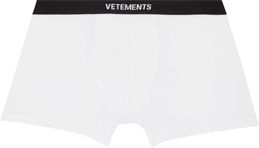 Nyrkkeilijät VETEMENTS Logo Boxer Briefs Valkoinen | MH76UN400WB