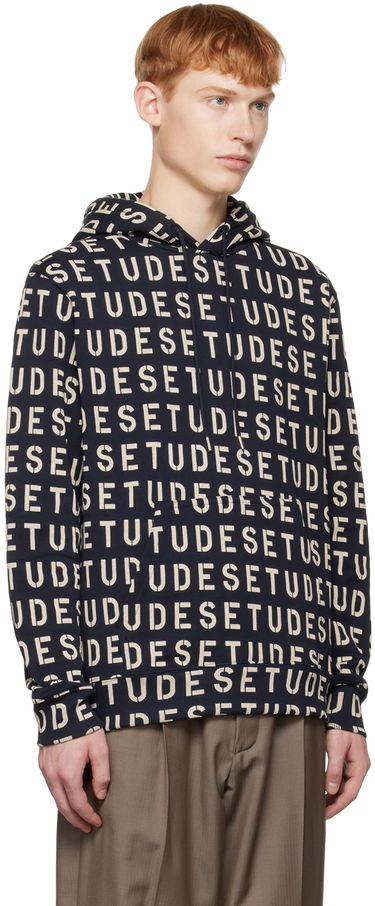 Huppari Études Stencil Allover Print Hoodie Sininen | H22MM264OC16DB, 1