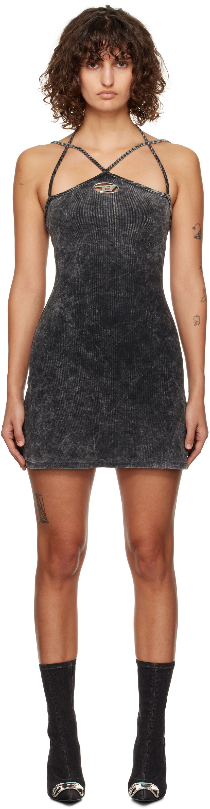 Mekko Diesel Minidress Musta | A14426 0KHAS