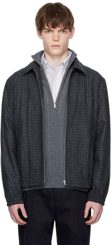 Takki A.P.C. A.P.C. Gilbert Houndstooth Jacket Tummansininen | WOARZ-M32018, 0