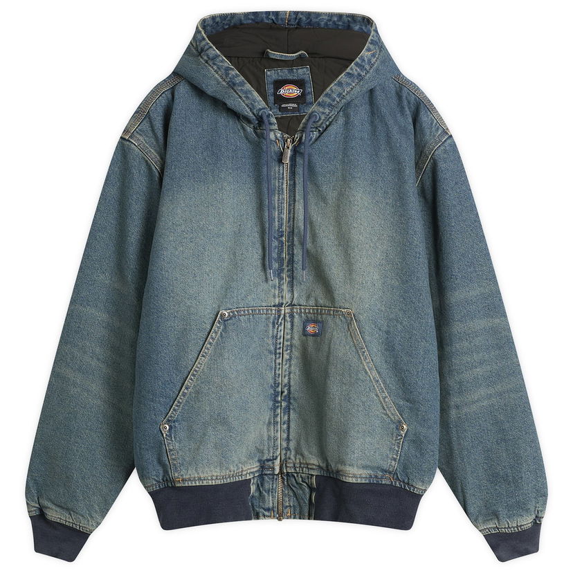 Takki Dickies Hilham Hooded Denim Jacket, Size Large Sininen | DK0A87OAL231