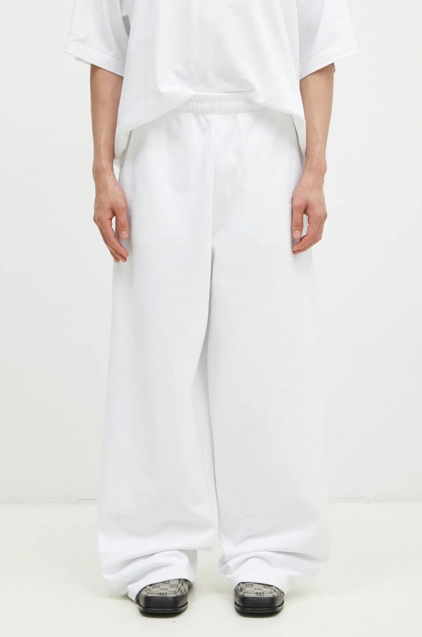 Verryttelyhousut VETEMENTS VETEMENTS Embroidered Logo Sweatpants Valkoinen | UA66SP630W