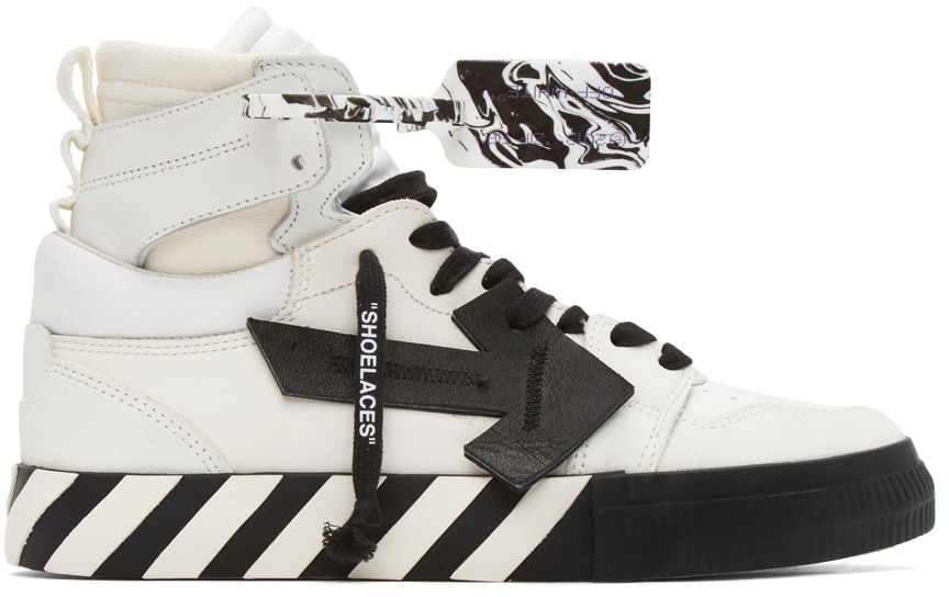 Tennarit ja kengät Off-White High Top Vulcanized Leather Valkoinen | OMIA225F21LEA0010110, 0