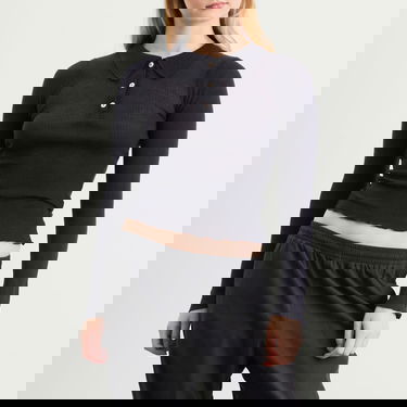 Poolopaita Baserange Long Sleeve Wool Polo Top, Size X-Small Tummansininen | TTDLS-WR-WI25, 2