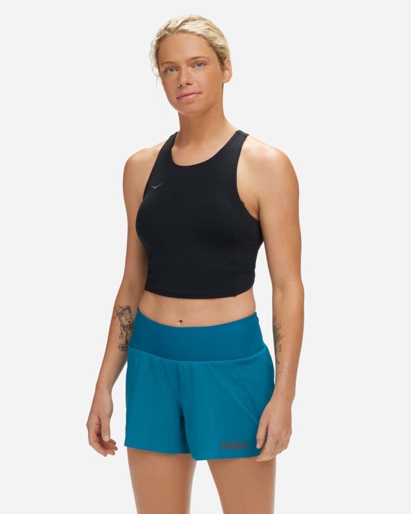 Tankkitoppi Hoka One One Elaro Crop Sports Bra Musta | 1141760-BLK
