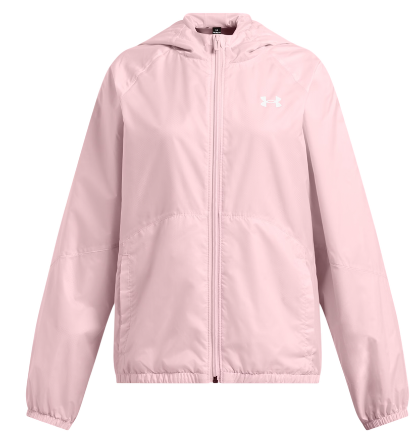 Tuulitakki Under Armour Under Armour UA Sport Windbreaker Hooded Jacket Vaaleanpunainen | 1384206-647