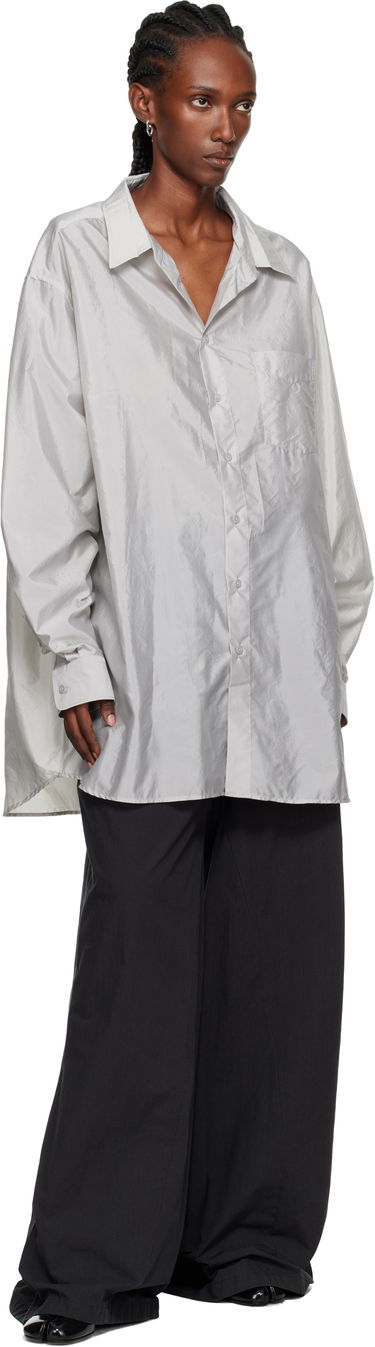 Paita Maison Margiela Maison Margiela Long-Sleeve Button-Down Shirt Harmaa | S51DT0025 M35350, 3