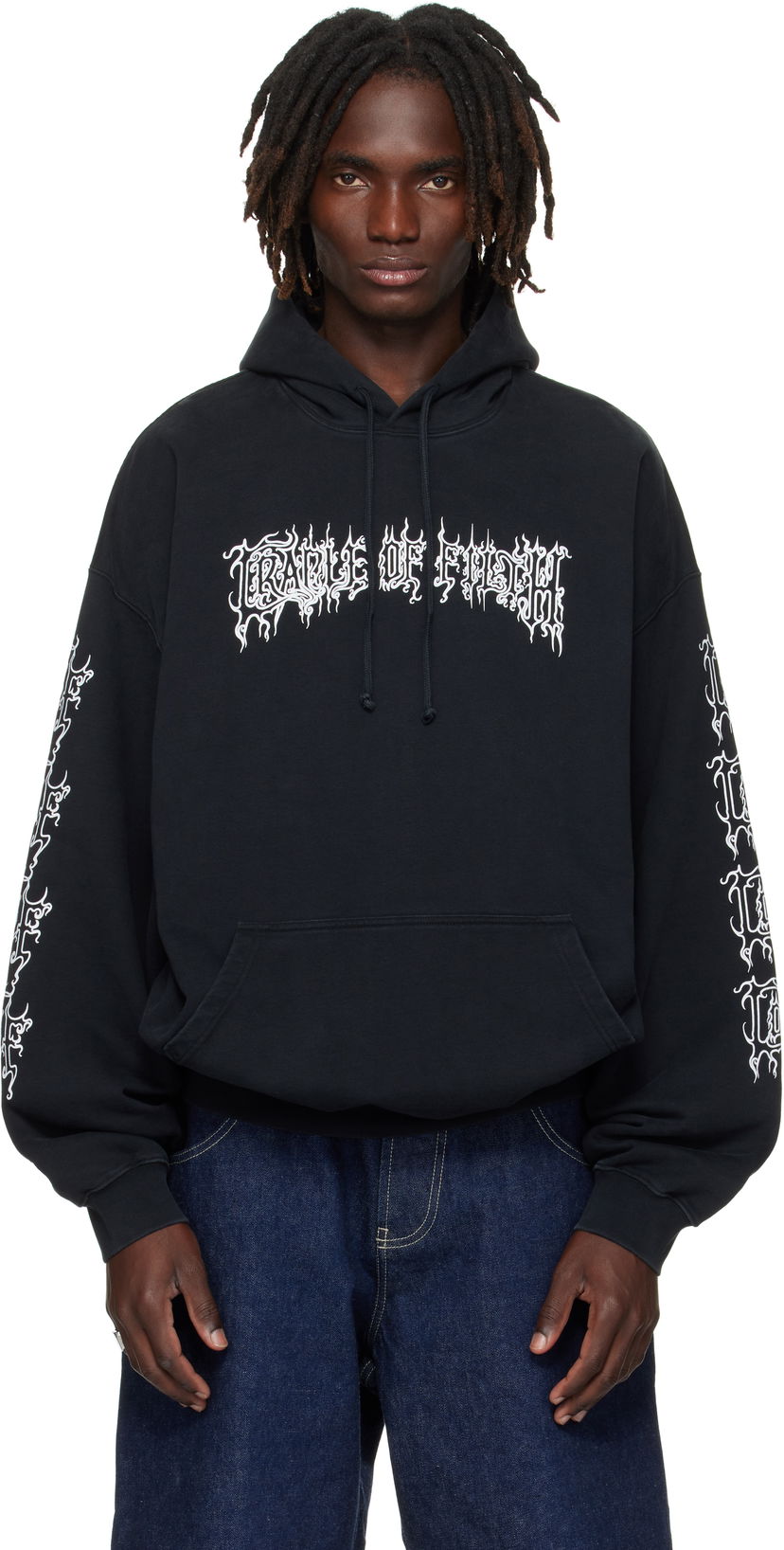 Huppari VETEMENTS Vetements Cradle Of Filth Logo Oversized Hoodie Musta | UCF76HD100B
