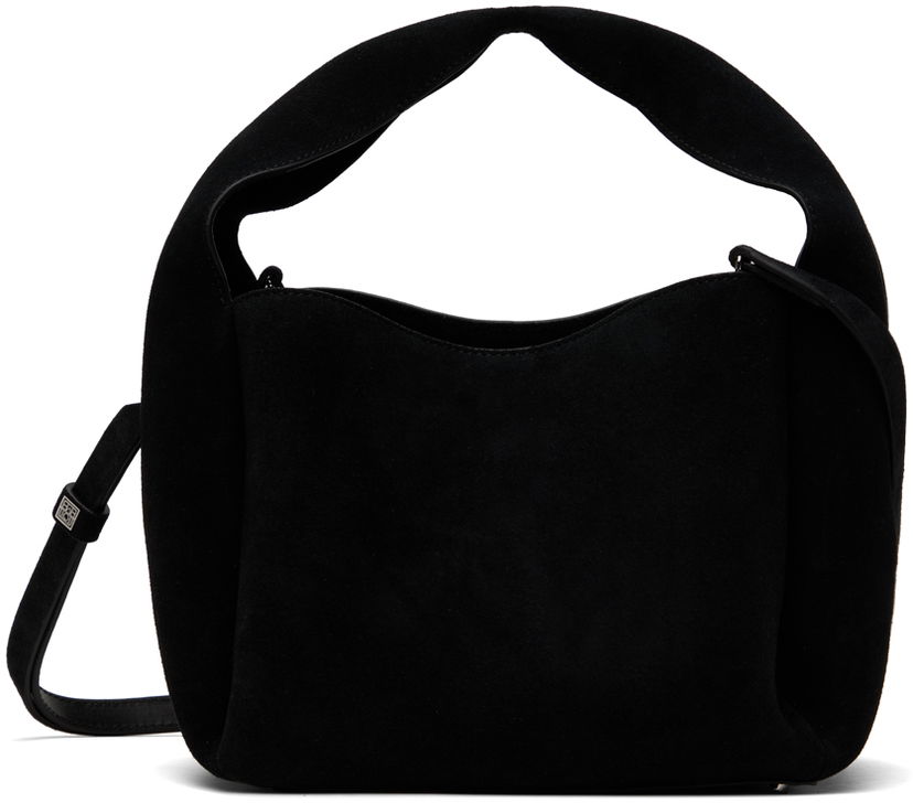 Käsilaukku TOTEME Bucket Suede Shoulder Bag Musta | 241-WAL998-LE0050