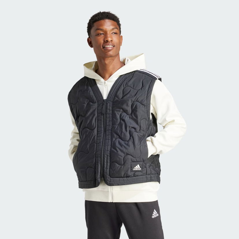 Liivi adidas Performance Padded Full Zip Hoodie Musta | IR9173