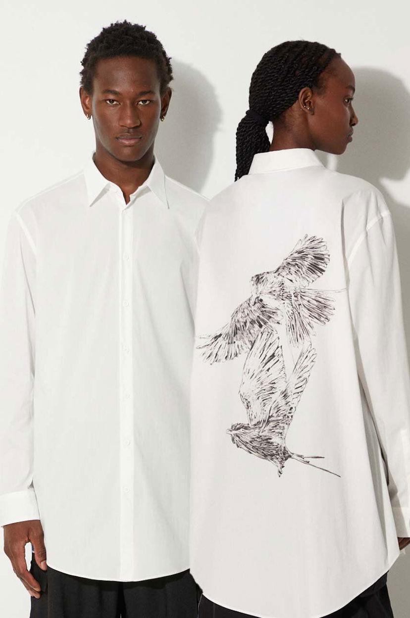 Paita Y-3 Graphic Relaxed Shirt Valkoinen | JE9273