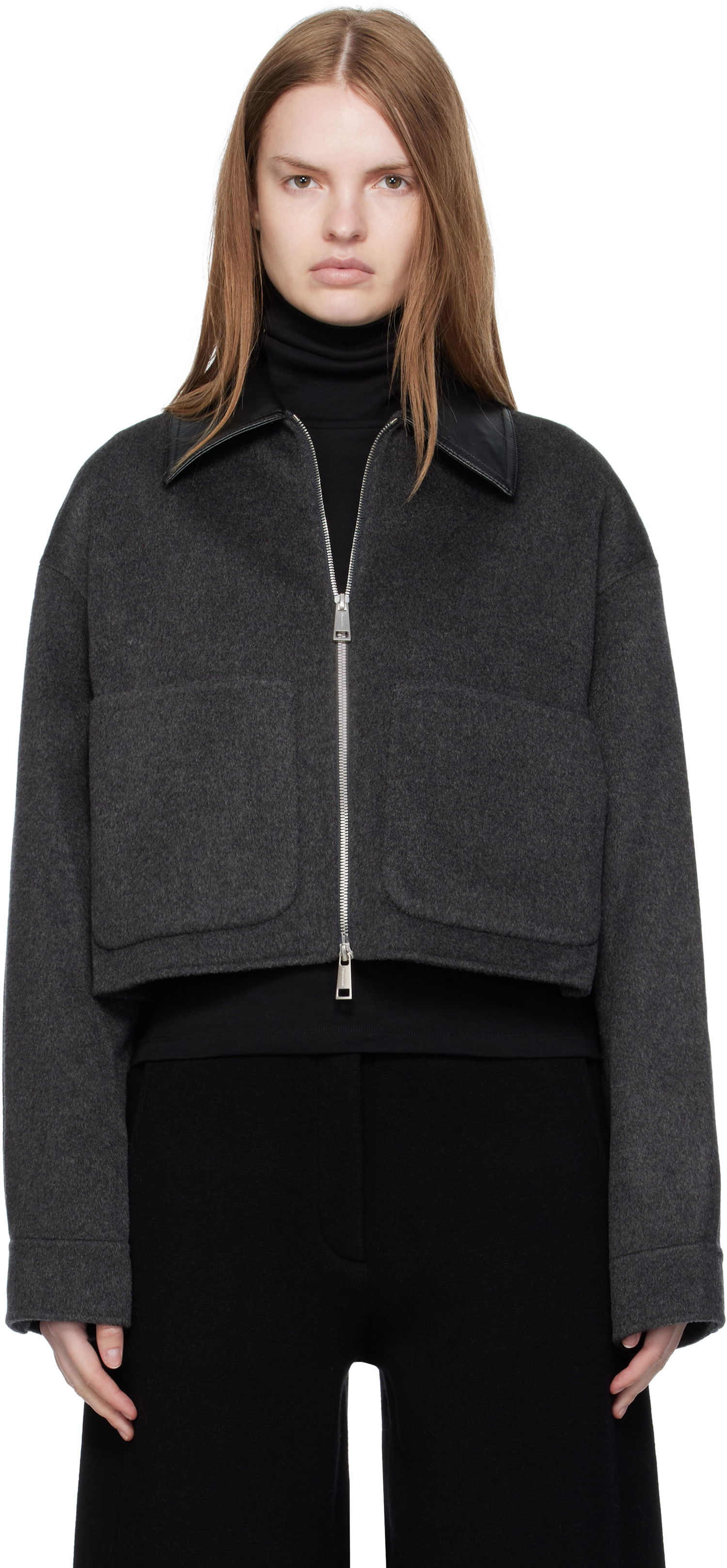 Takki Nanushka Nanushka Phebe Cropped Jacket Harmaa | NW25PFJK12294, 0