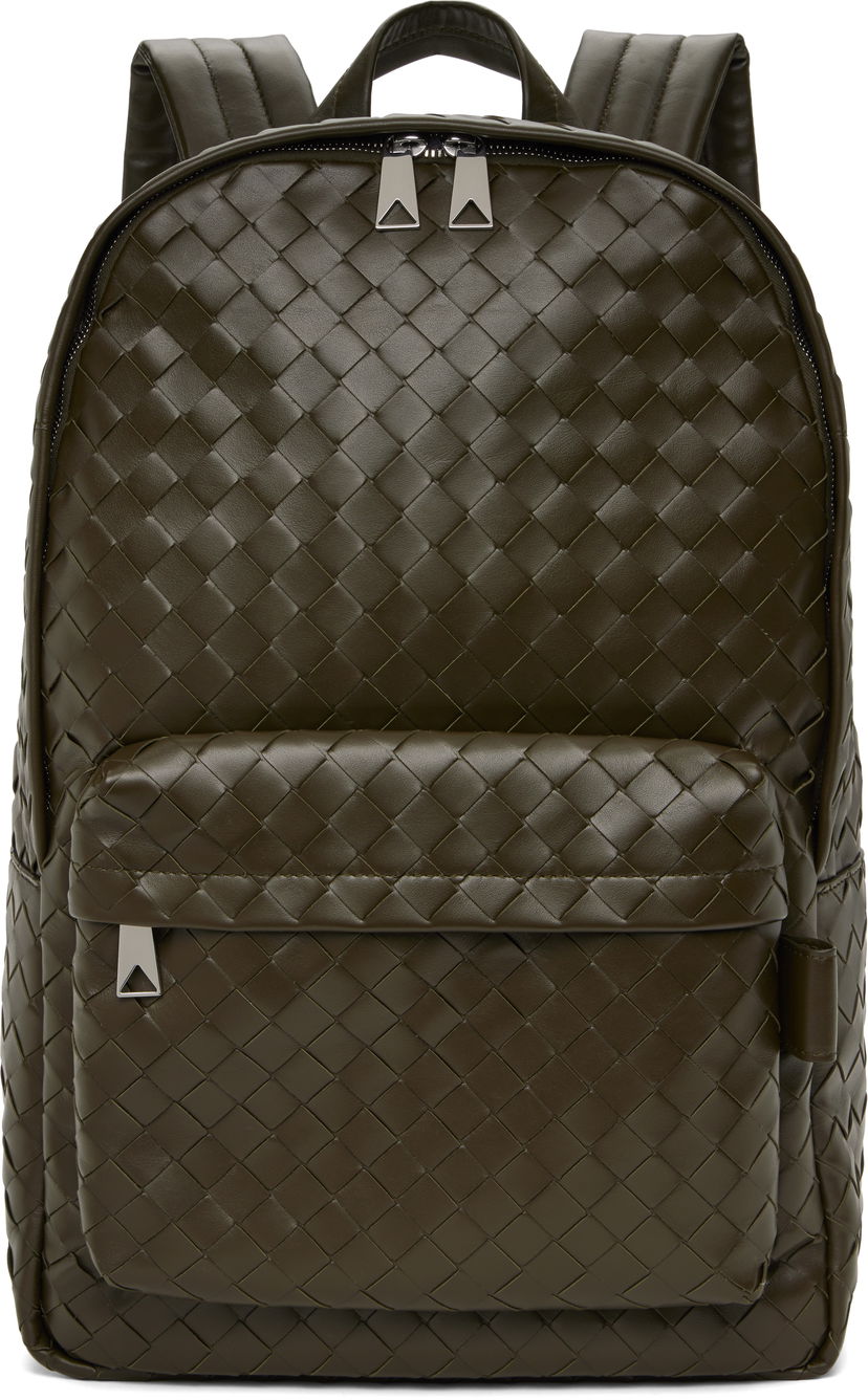 Reppu Bottega Veneta Bottega Veneta Intrecciato Medium Backpack Vihreä | 730732 V2HL2 3386