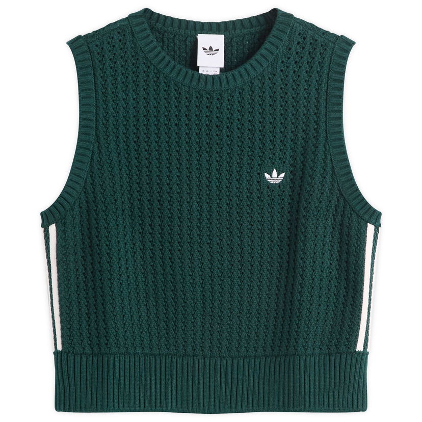 Villapaita adidas Originals Adicolor Knitted Vest Vihreä | JW4993
