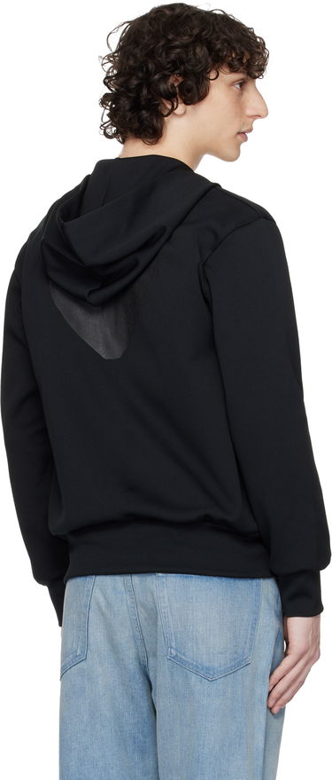 Huppari Comme des Garçons Zip Hoodie with Big Heart Print Musta | AX-T254-051, 2