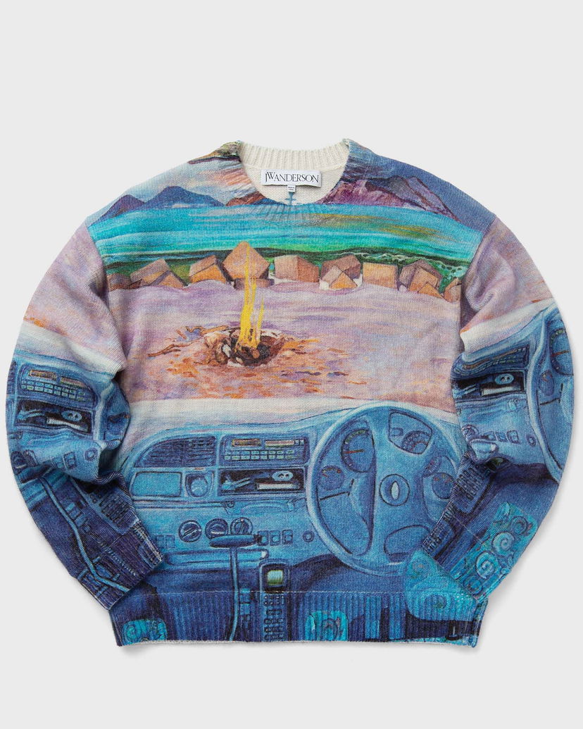 Villapaita JW Anderson PRINTED JUMPER Sininen | KW1222-YN0373-835