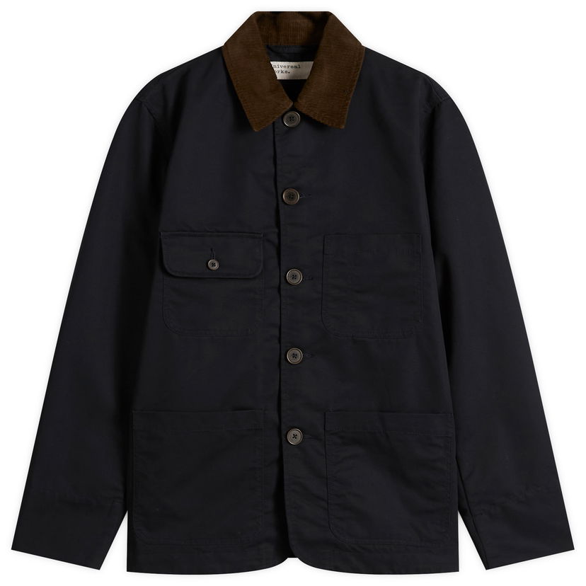Takki Universal Works Universal Works Brushed Polytech Merchant Jacket, Size Small Tummansininen | 33118-NVY