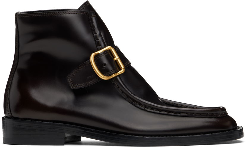 Tennarit ja kengät Dries Van Noten Buckle Leather Boots Ruskea | WS242-1381-107
