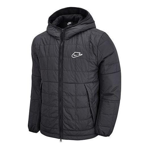 Puffer takki Nike Fleece-Lined Hooded Jacket Musta | DJ0434-010