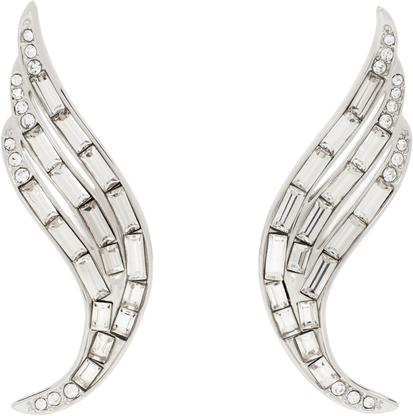 Korvakorut Jil Sander Jil Sander Crystal Wing Earrings Metallinen | J12VG0299_P5050