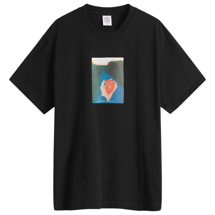 T-paita Polar Skate Co. Polar Skate Co. Heart in Hand Graphic Tee, Size Large Musta | PSC-SP25-15