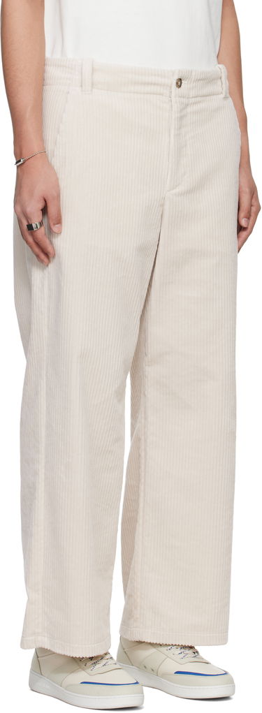 Housut A.P.C. A.P.C. River Corduroy Wide-Leg Pants Beige | COHDW-H08470, 1