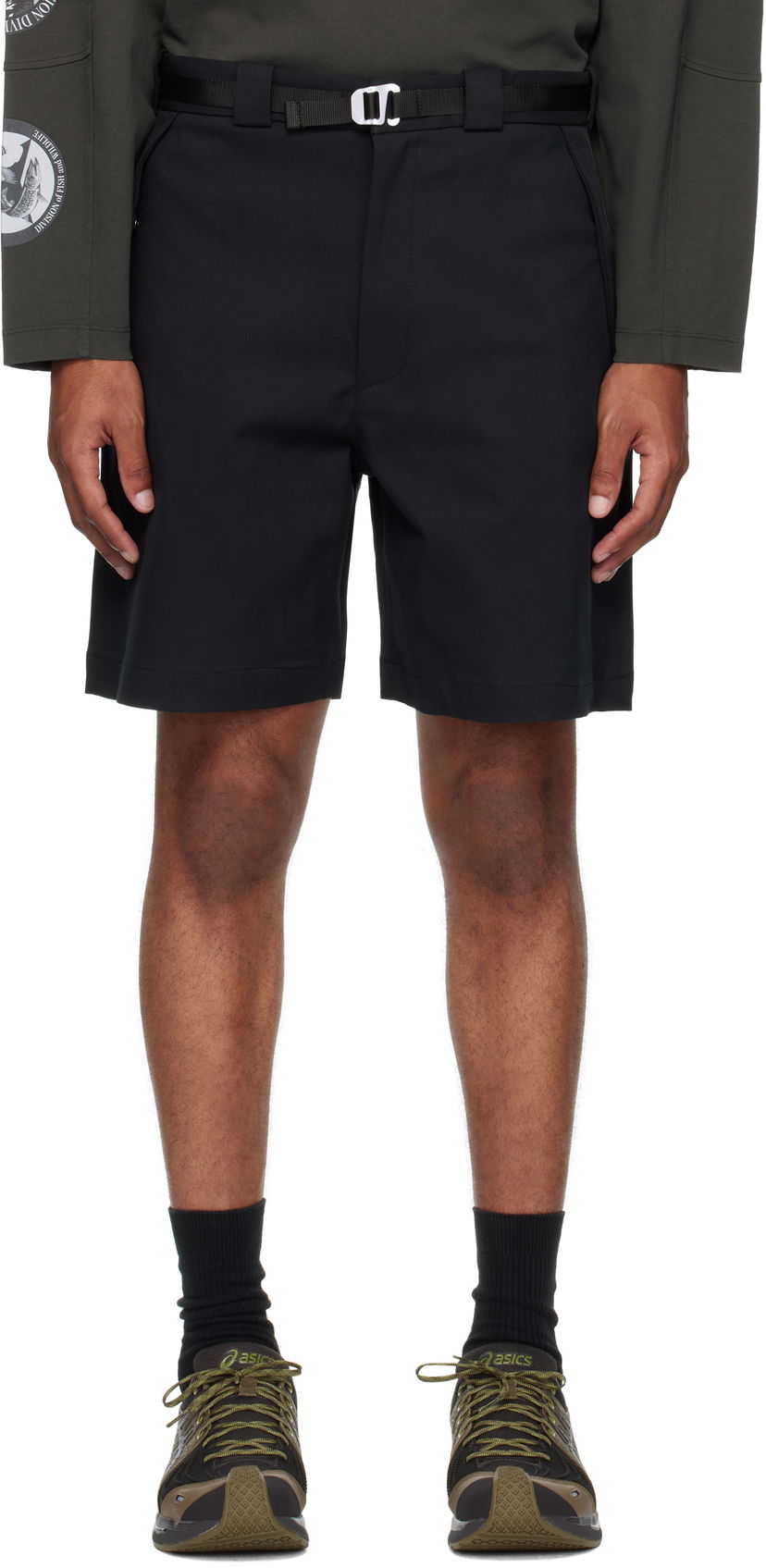 Shortsit ROA ROA Buckle Chino Shorts Musta | RBMW0393FA276