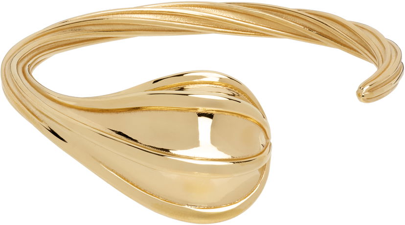 Rannerengas Bottega Veneta Bottega Veneta Gold Drop Cuff Bracelet Keltainen | 838149 VAHU0
