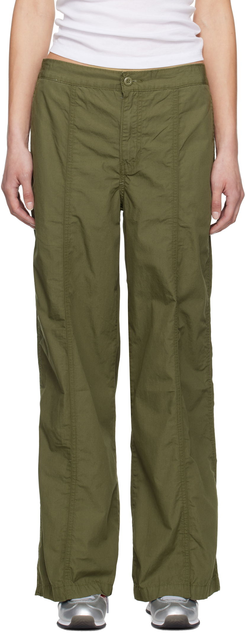 Cargo housut Levi's Levi's Baggy Parachute Trousers Vihreä | 001VR-0000