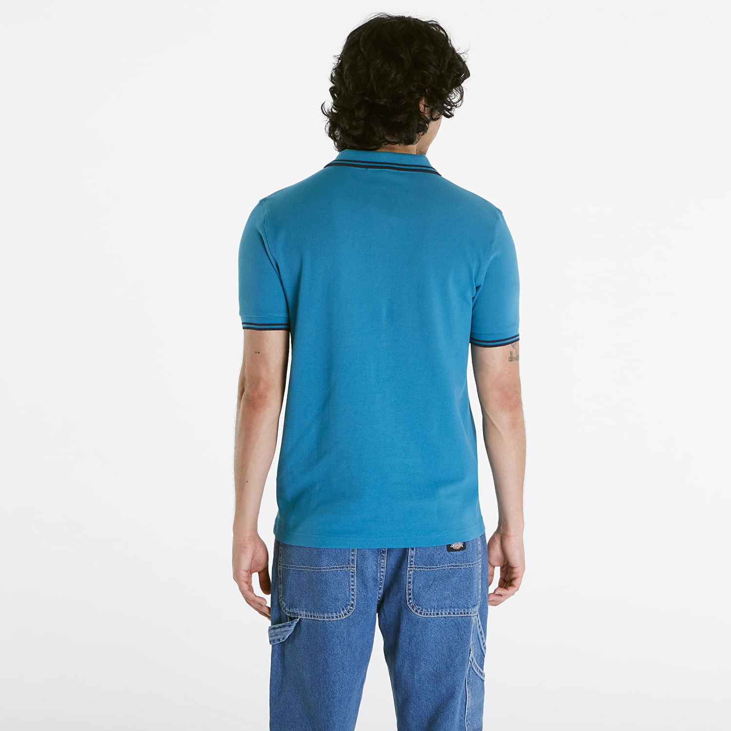 Paita Fred Perry Twin Tipped Shirt Ocean/ Navy Sininen | M3600 V35, 1