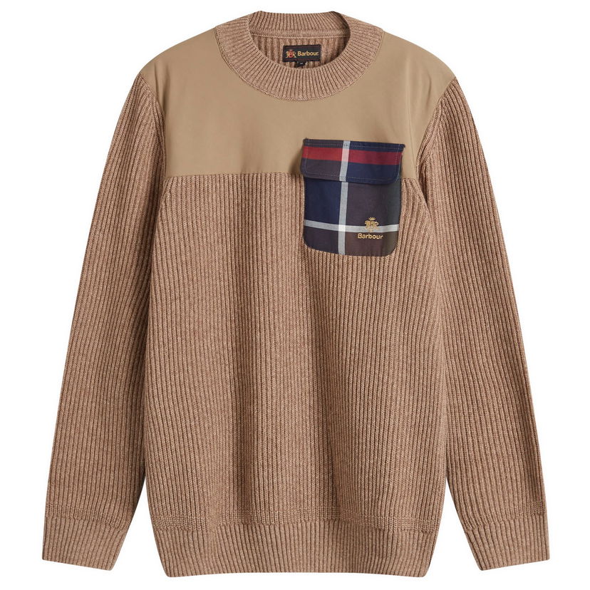Villapaita Barbour Baracuta Miller Crew Knit Jumper Ruskea | MKN1614TA71