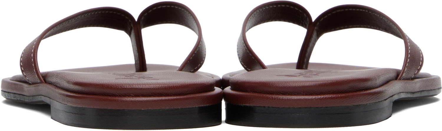 Asusteet Aeyde Aeyde Melody Leather Toe-Post Flip-Flops Ruskea | A11-FS-FDMR08FL191-SS25-955-007, 1