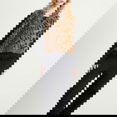 Liivi Aries Brushed Leopard Print Vest Ruskea | AR40041-BRN, 2