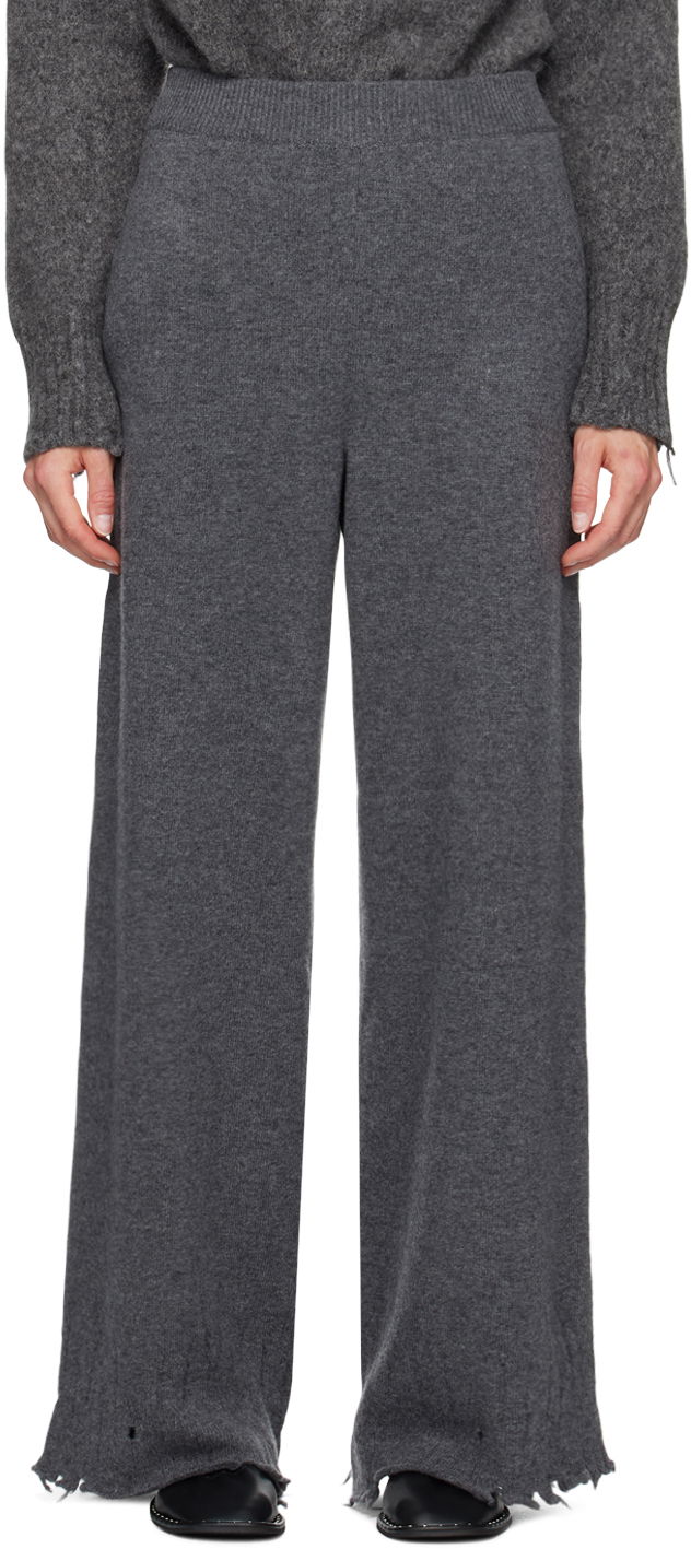Housut Stella McCartney Flared High-Rise Trousers Harmaa | 6K08783S2523